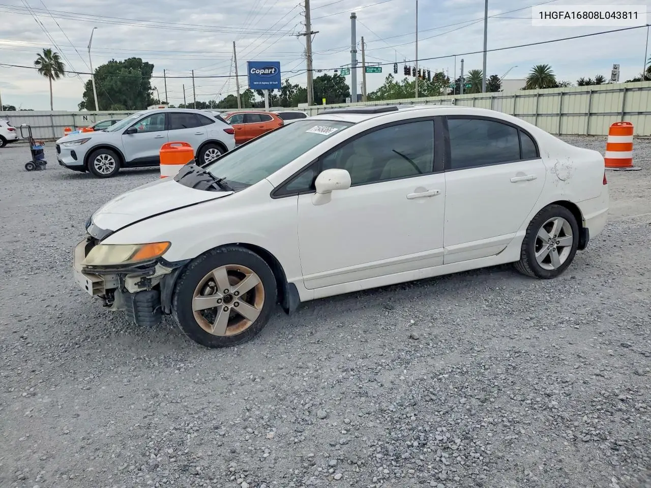HONDA CIVIC 2008, VIN 1HGFA16808L043811