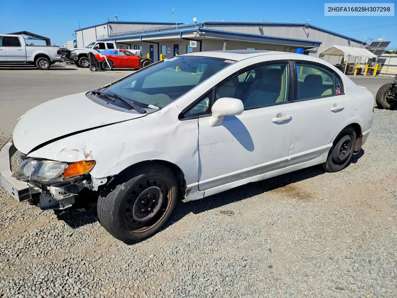 HONDA CIVIC 2008, VIN 2HGFA16828H307298