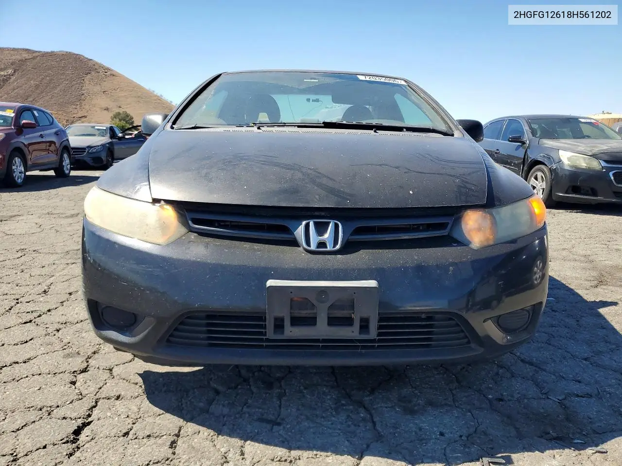 2008 HONDA CIVIC VIN 2HGFG12618H561202 — фото 5
