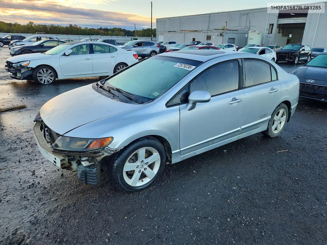 HONDA CIVIC 2008, VIN 1HGFA16878L083285