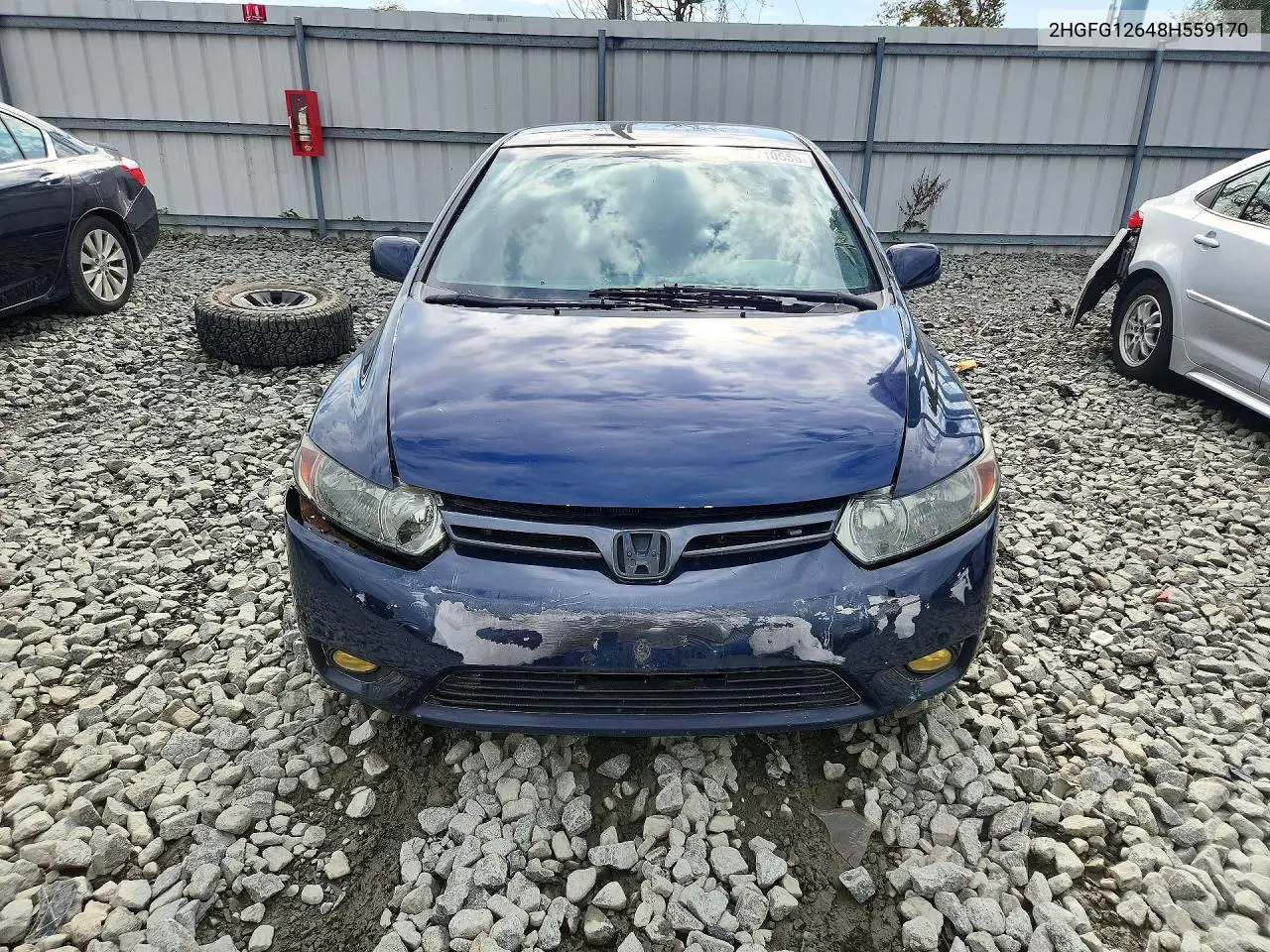 2008 HONDA CIVIC VIN 2HGFG12648H559170 — фото 5