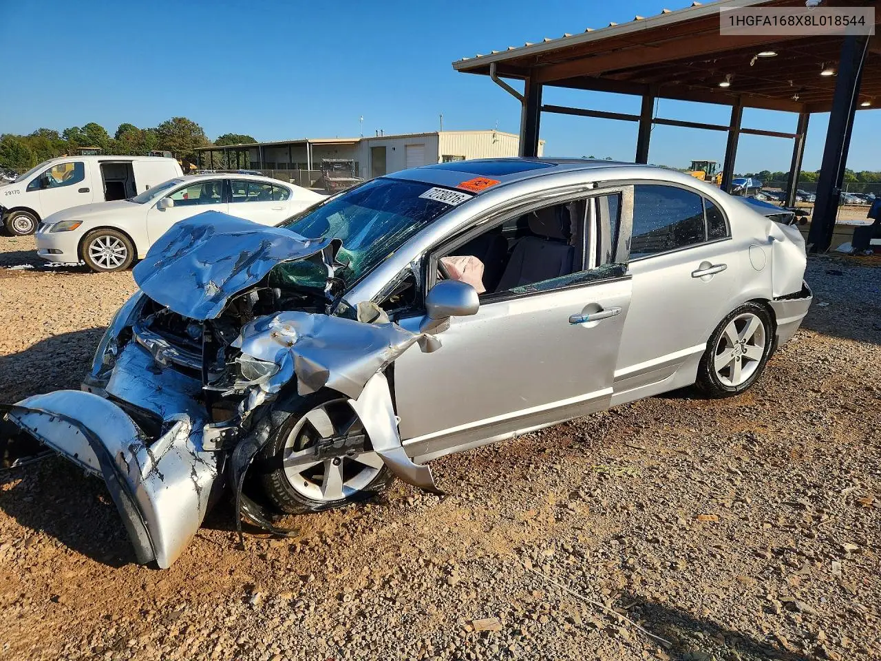 HONDA CIVIC 2008, VIN 1HGFA168X8L018544
