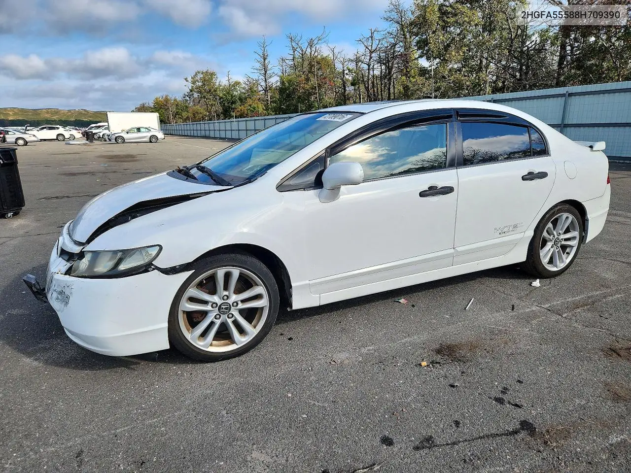 HONDA CIVIC 2008, VIN 2HGFA55588H709390