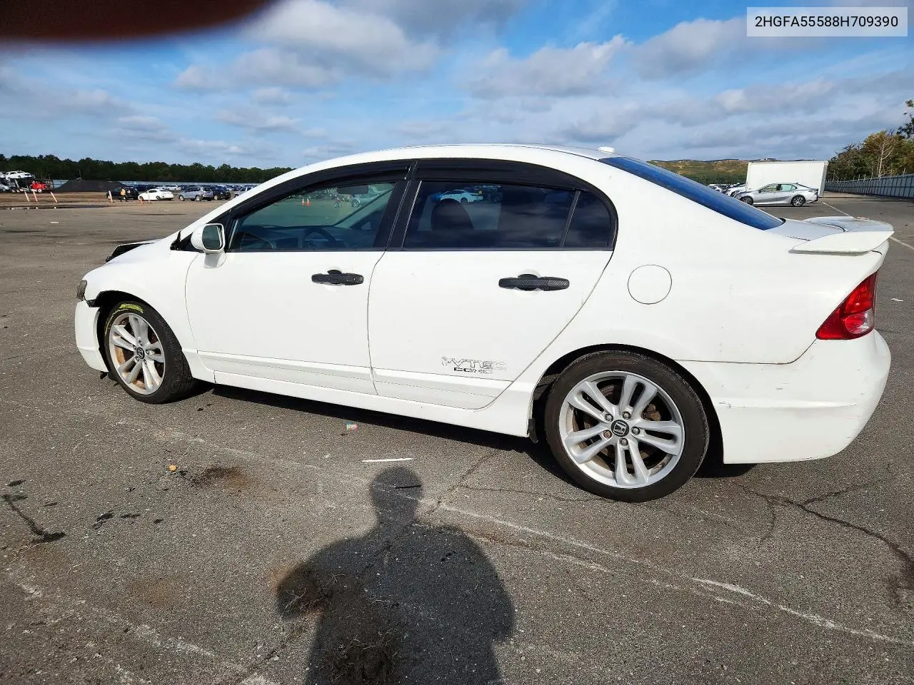 2008 HONDA CIVIC VIN 2HGFA55588H709390 — фото 2