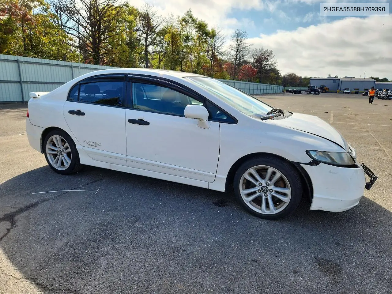 2008 HONDA CIVIC VIN 2HGFA55588H709390 — фото 4