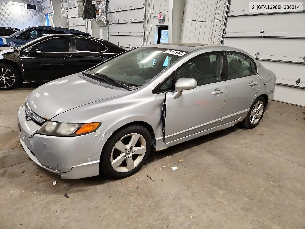 HONDA CIVIC 2008, VIN 2HGFA16988H336314
