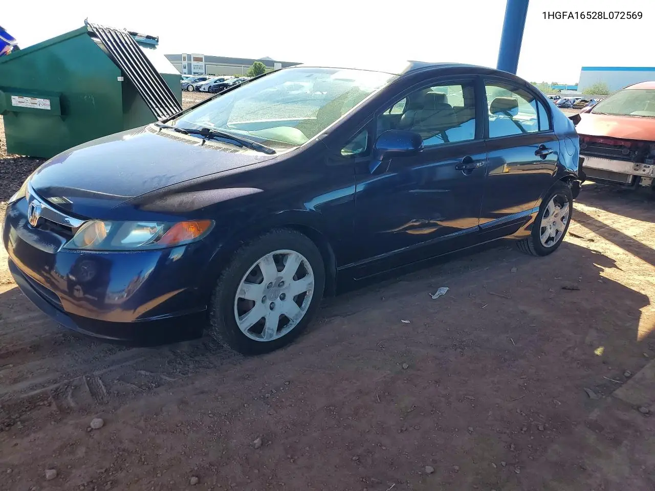 HONDA CIVIC 2008, VIN 1HGFA16528L072569