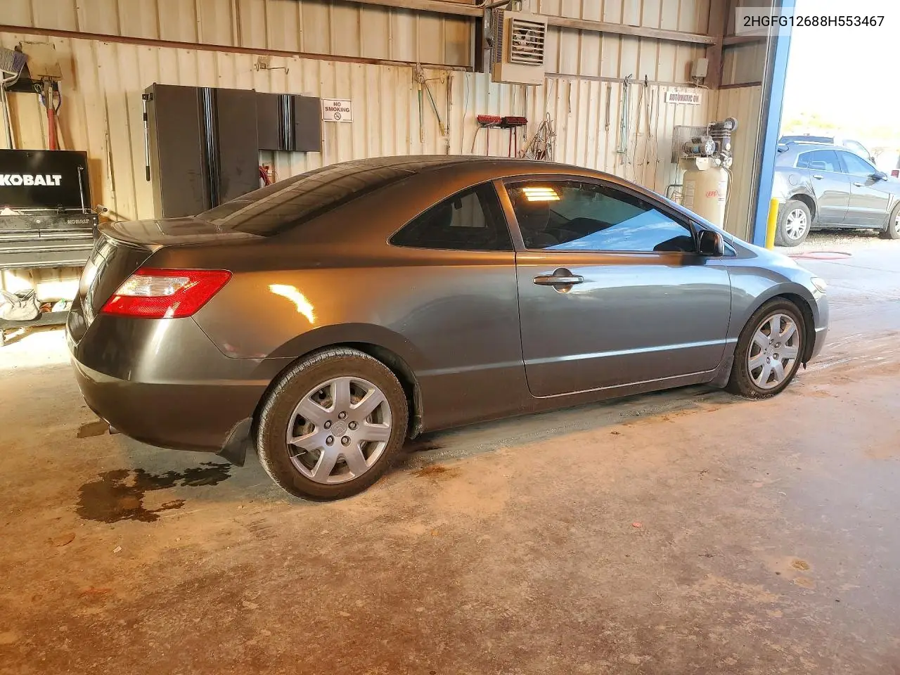 2008 HONDA CIVIC VIN 2HGFG12688H553467 — фото 3