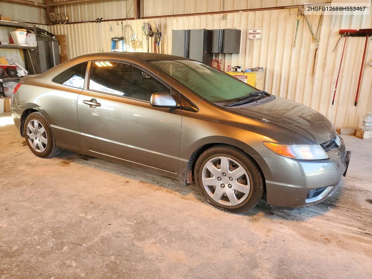 2008 HONDA CIVIC VIN 2HGFG12688H553467 — фото 4