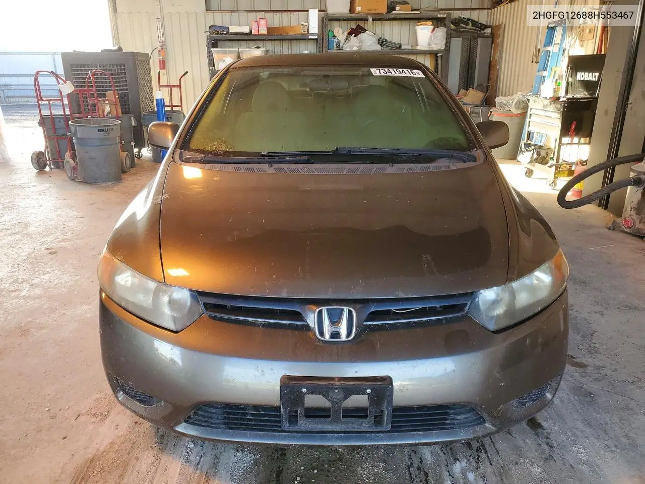 2008 HONDA CIVIC VIN 2HGFG12688H553467 — фото 5