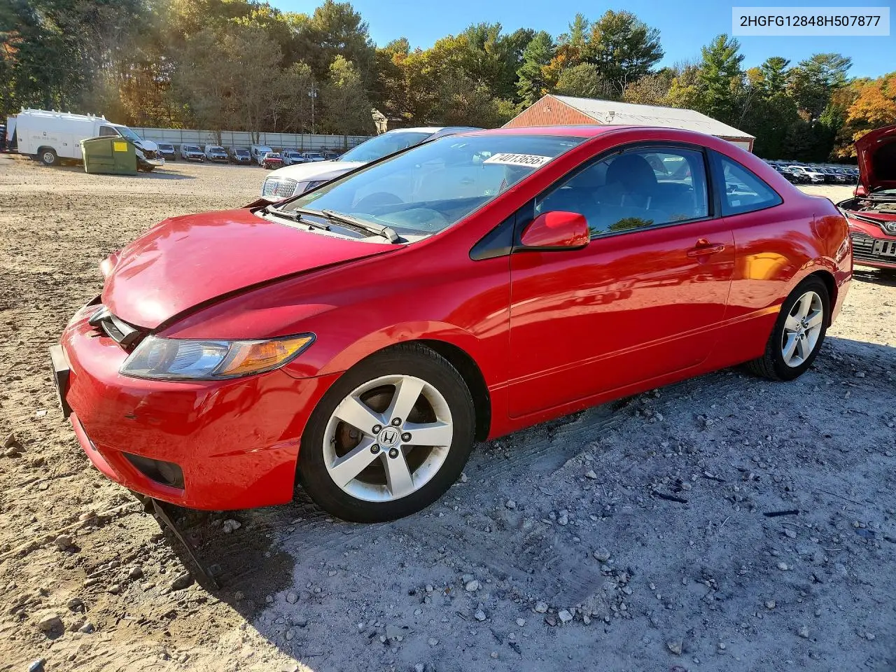 HONDA CIVIC 2008, VIN 2HGFG12848H507877