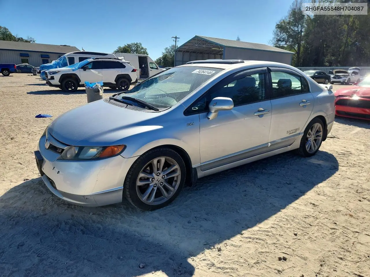 HONDA CIVIC 2008, VIN 2HGFA55548H704087