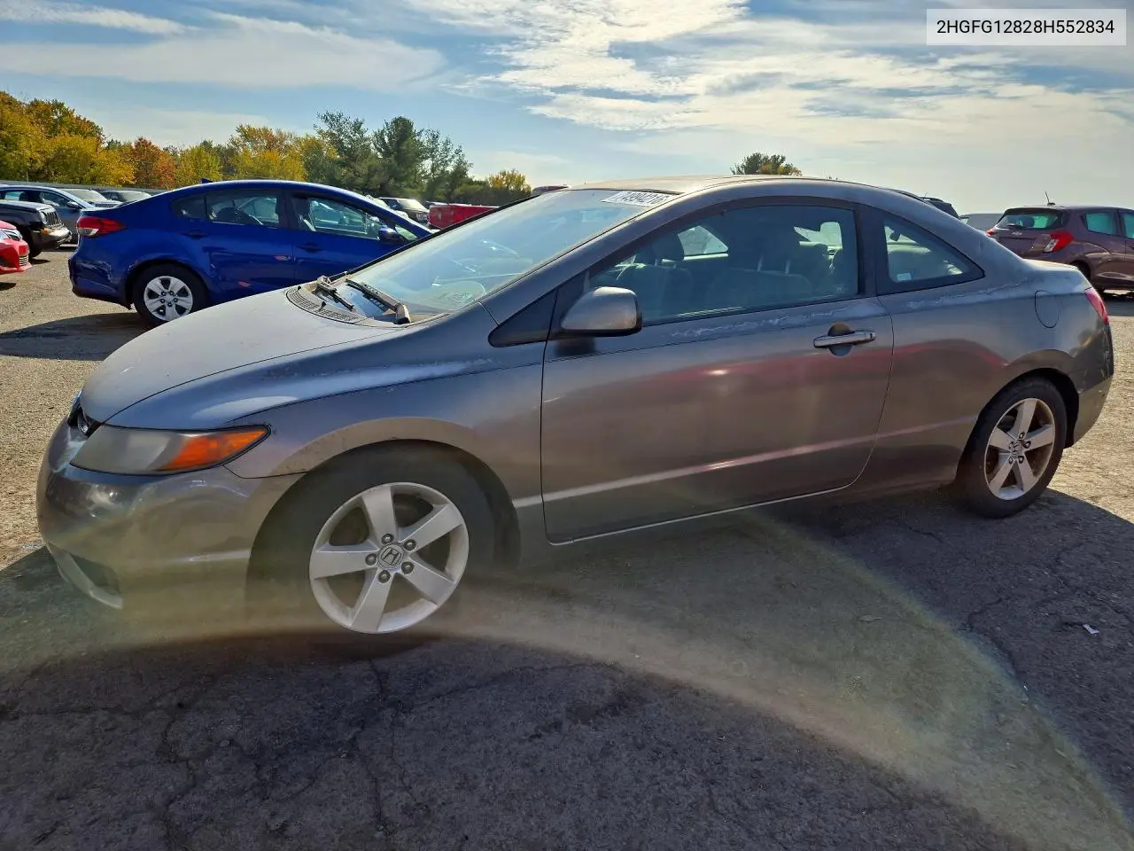 HONDA CIVIC 2008, VIN 2HGFG12828H552834