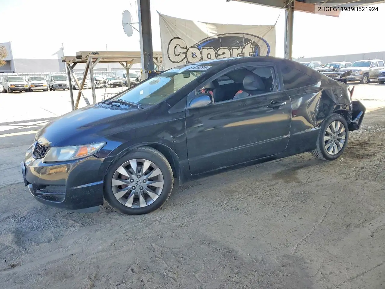 HONDA CIVIC 2009, VIN 2HGFG11989H521924