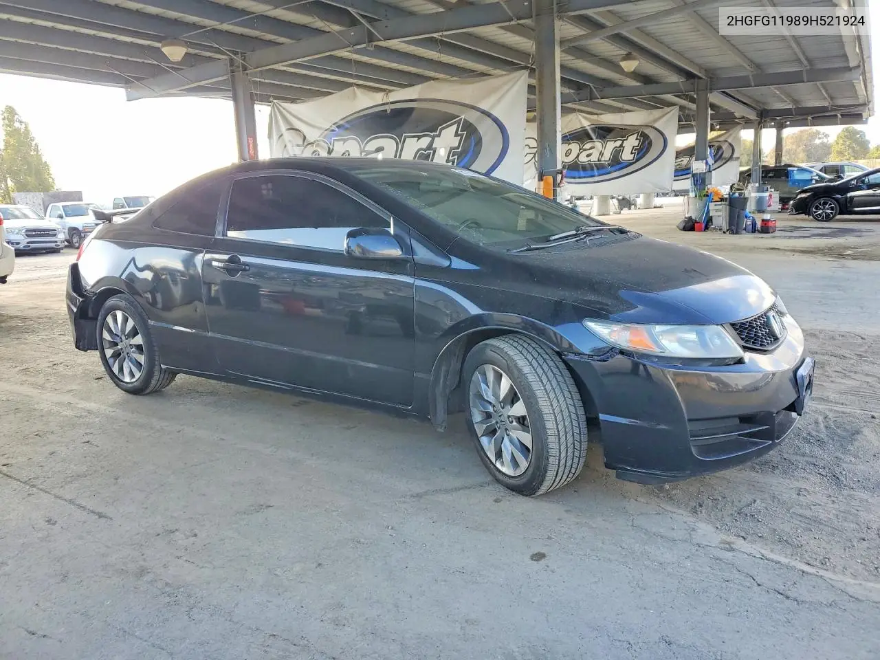 2009 HONDA CIVIC VIN 2HGFG11989H521924 — фото 4