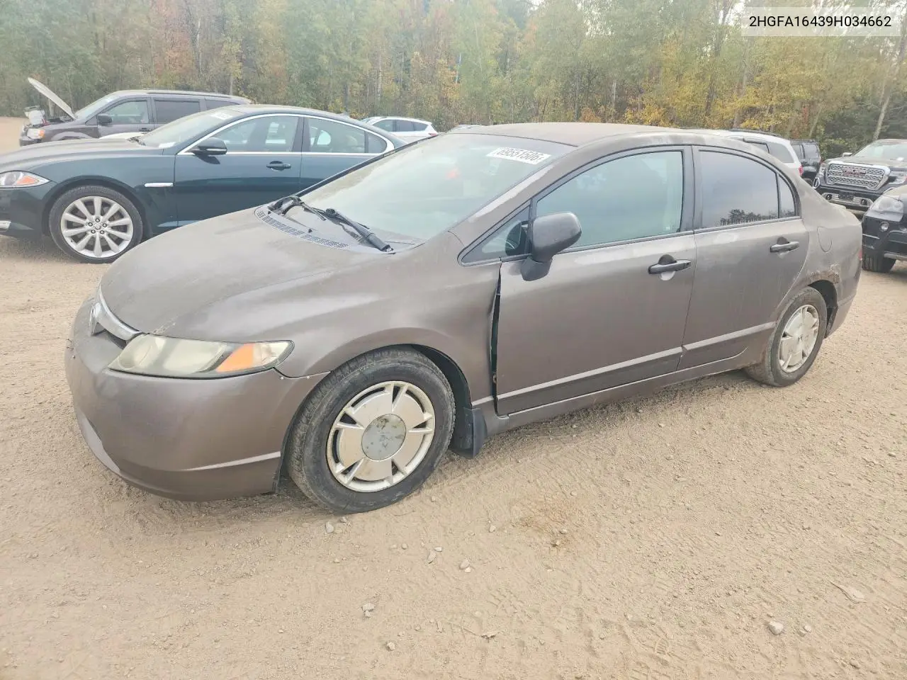 HONDA CIVIC 2009, VIN 2HGFA16439H034662