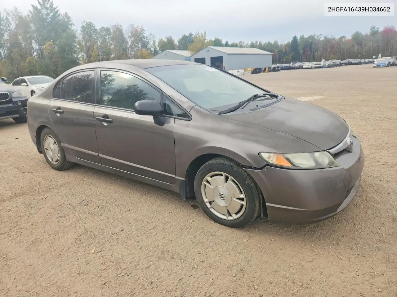 2009 HONDA CIVIC VIN 2HGFA16439H034662 — фото 4