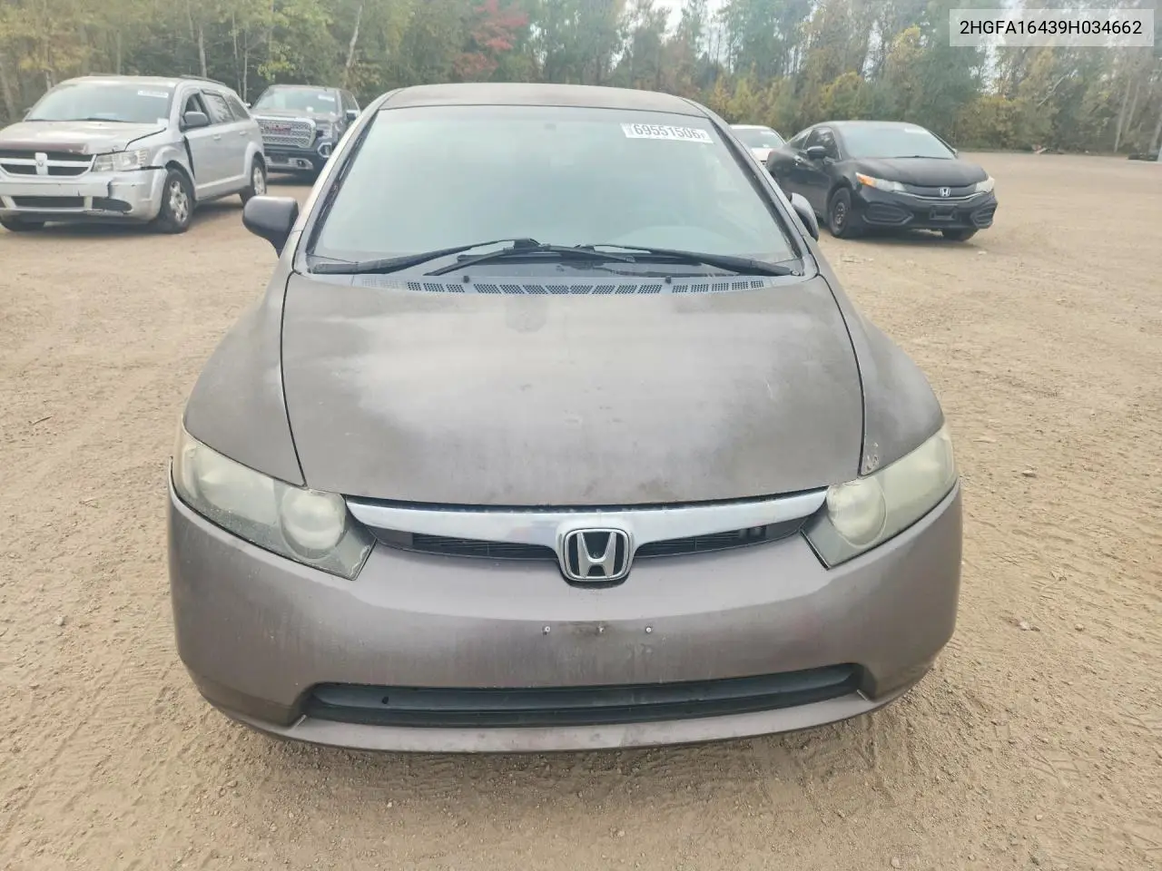2009 HONDA CIVIC VIN 2HGFA16439H034662 — фото 5