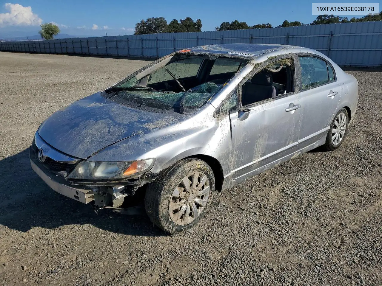 HONDA CIVIC 2009, VIN 19XFA16539E038178