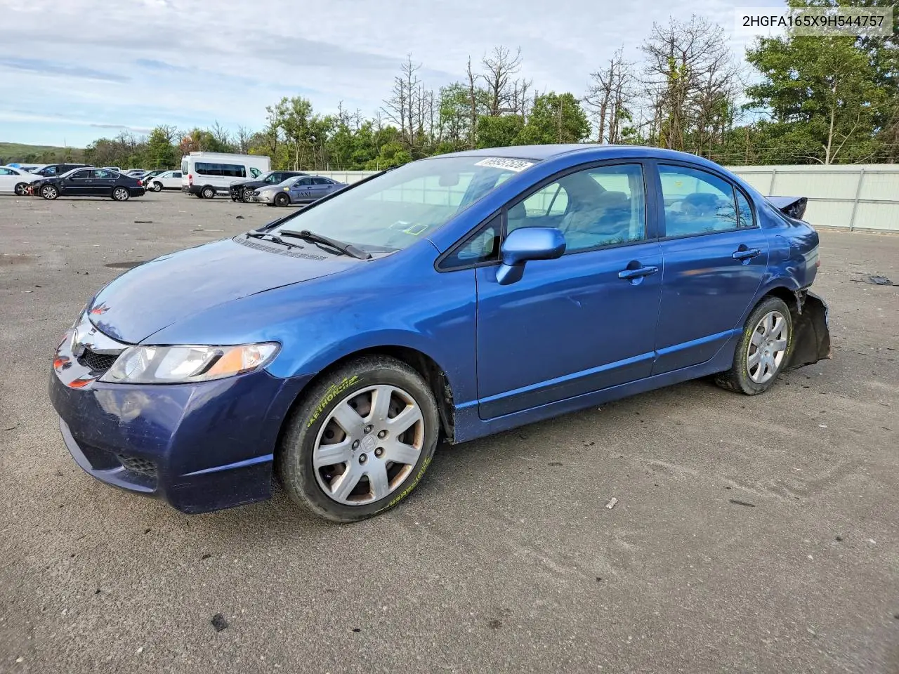 HONDA CIVIC 2009, VIN 2HGFA165X9H544757