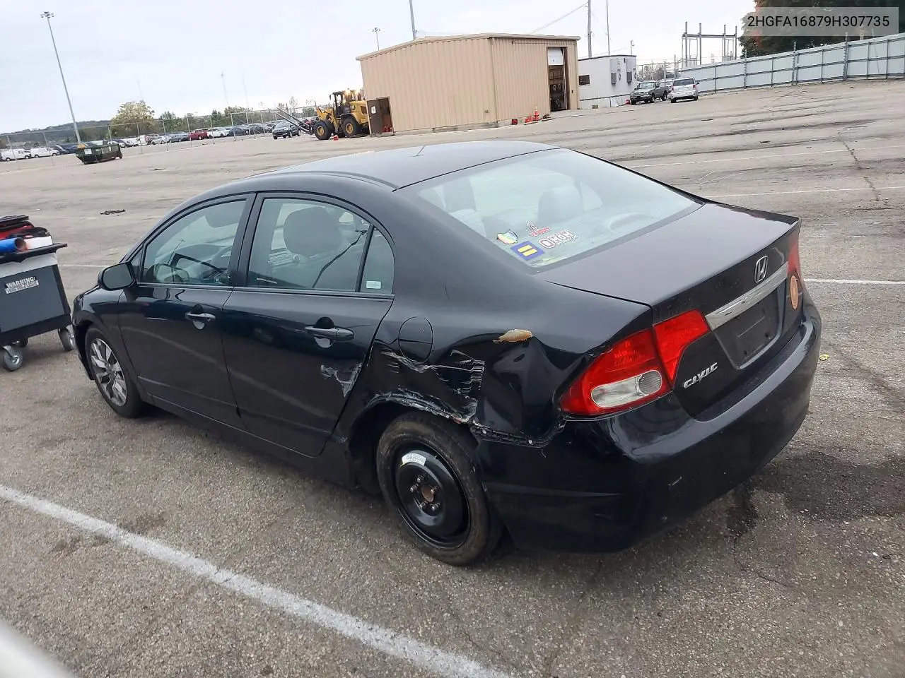 2009 HONDA CIVIC VIN 2HGFA16879H307735 — фото 2