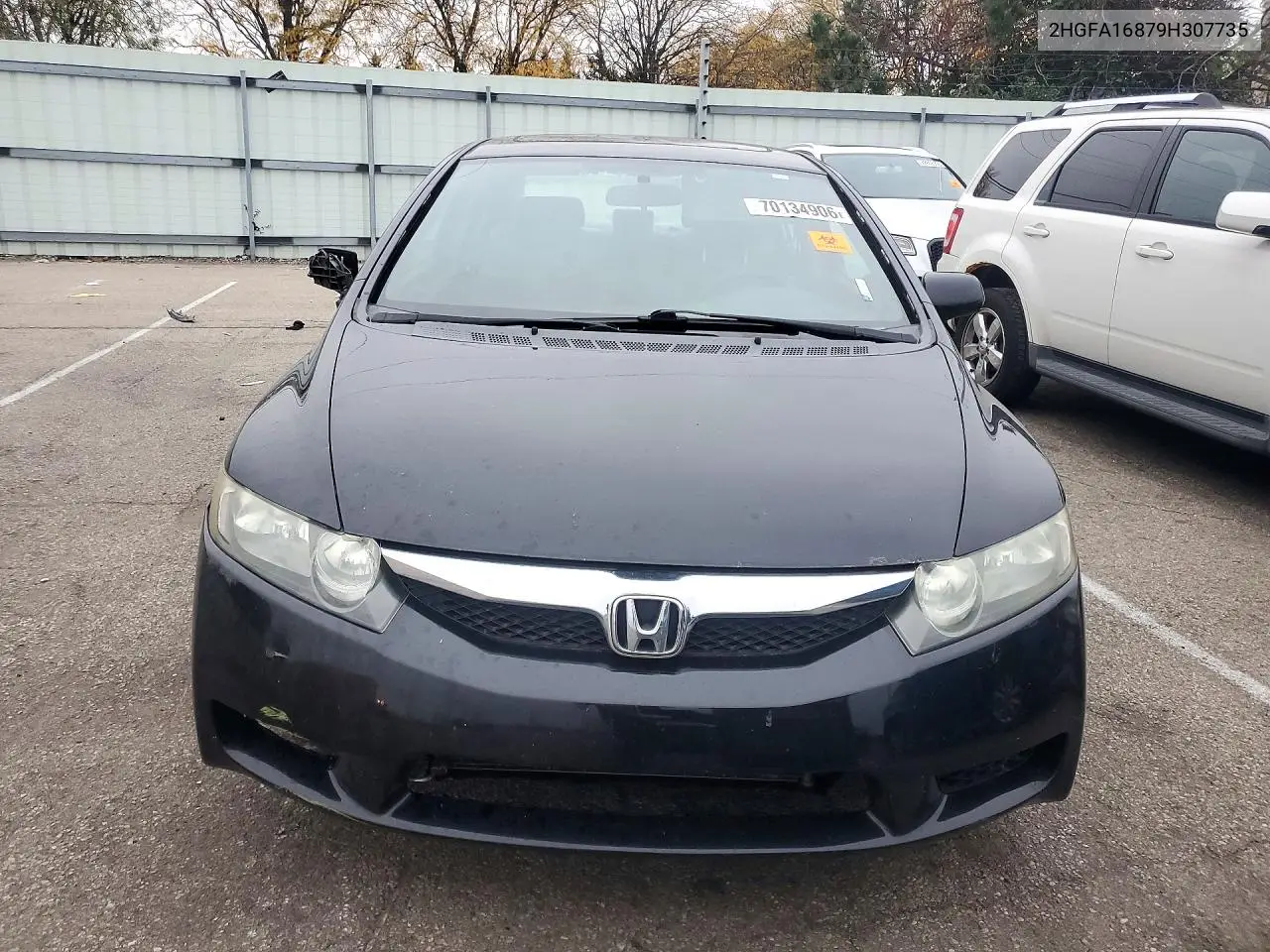 2009 HONDA CIVIC VIN 2HGFA16879H307735 — фото 5
