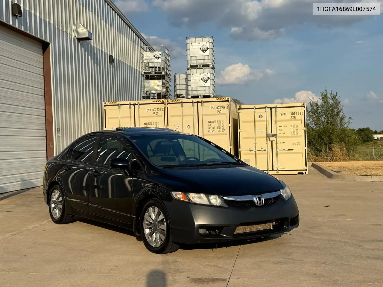 HONDA CIVIC 2009, VIN 1HGFA16869L007574