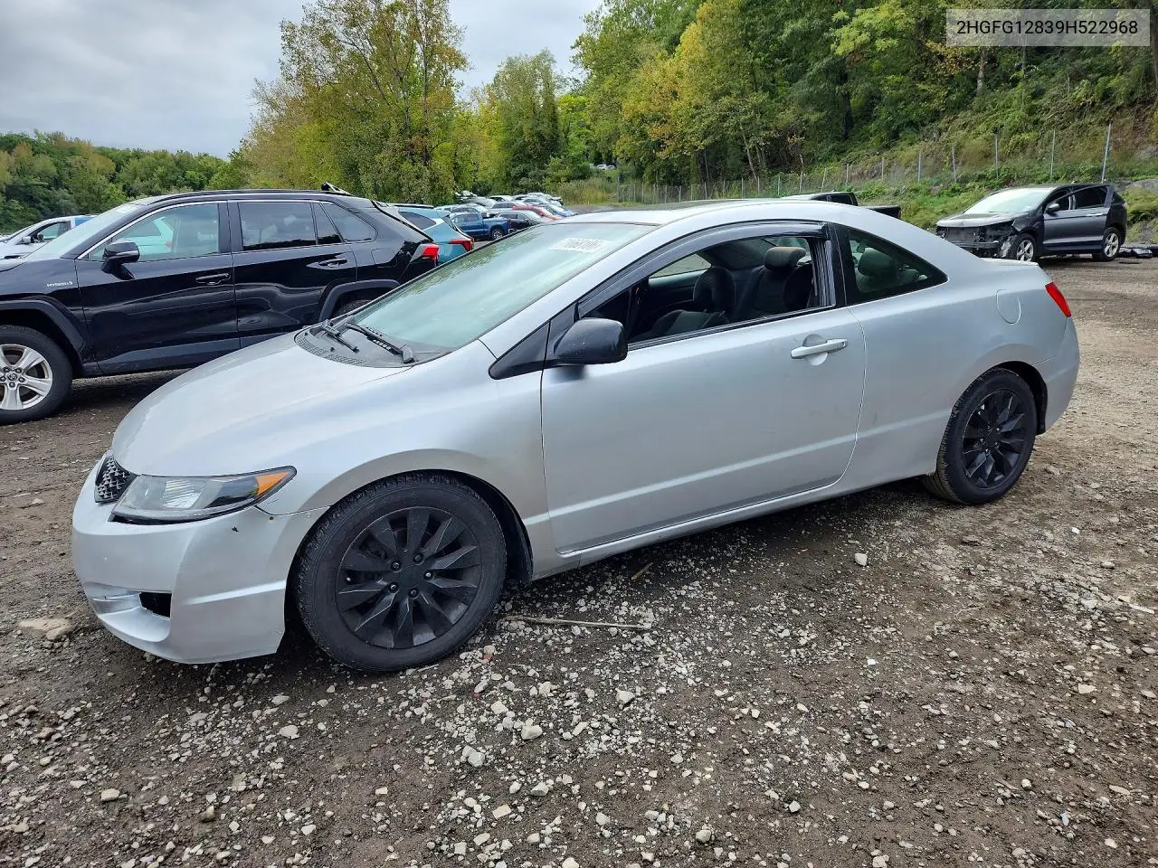 HONDA CIVIC 2009, VIN 2HGFG12839H522968