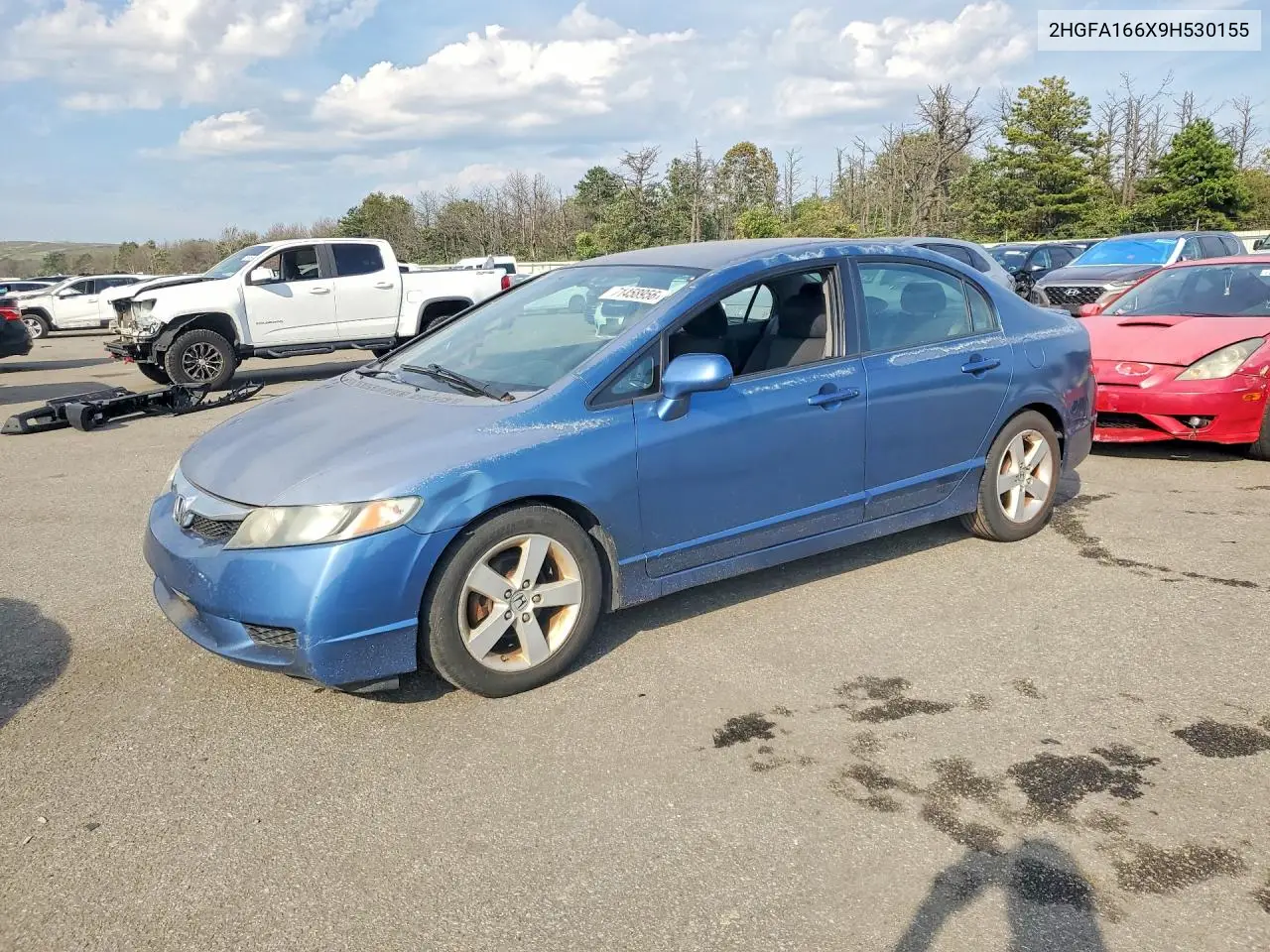 HONDA CIVIC 2009, VIN 2HGFA166X9H530155