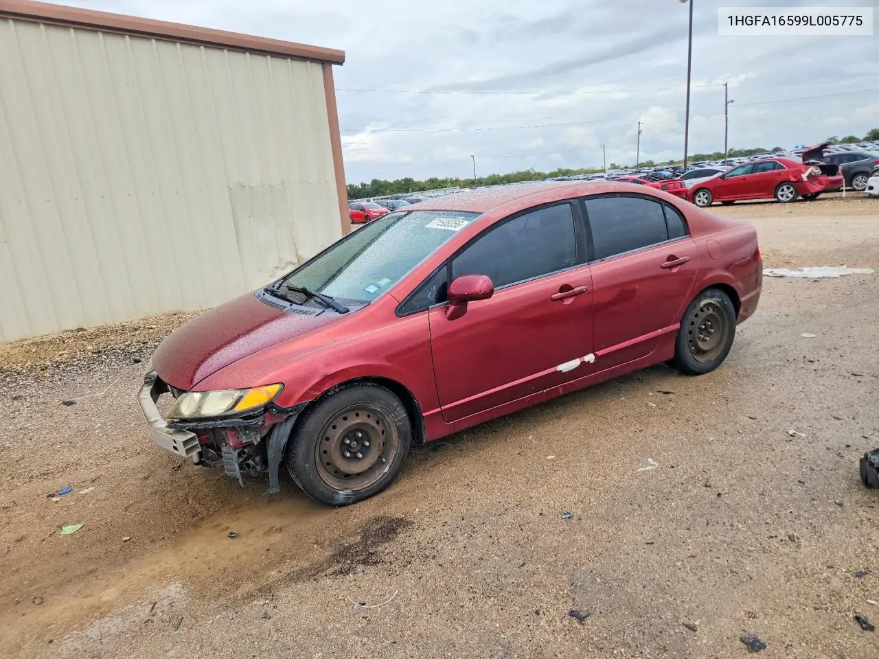 HONDA CIVIC 2009, VIN 1HGFA16599L005775