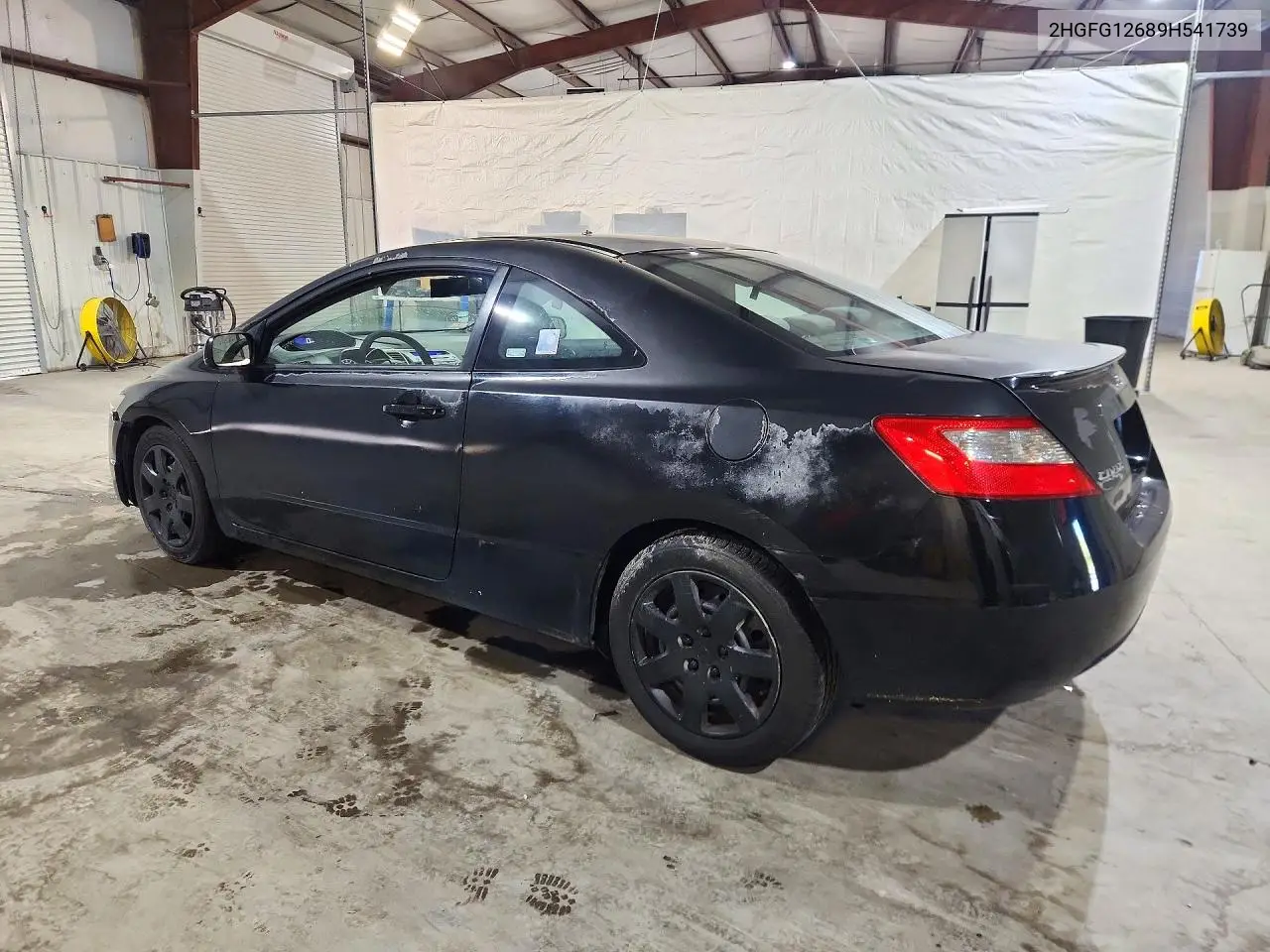 2009 HONDA CIVIC VIN 2HGFG12689H541739 — фото 2