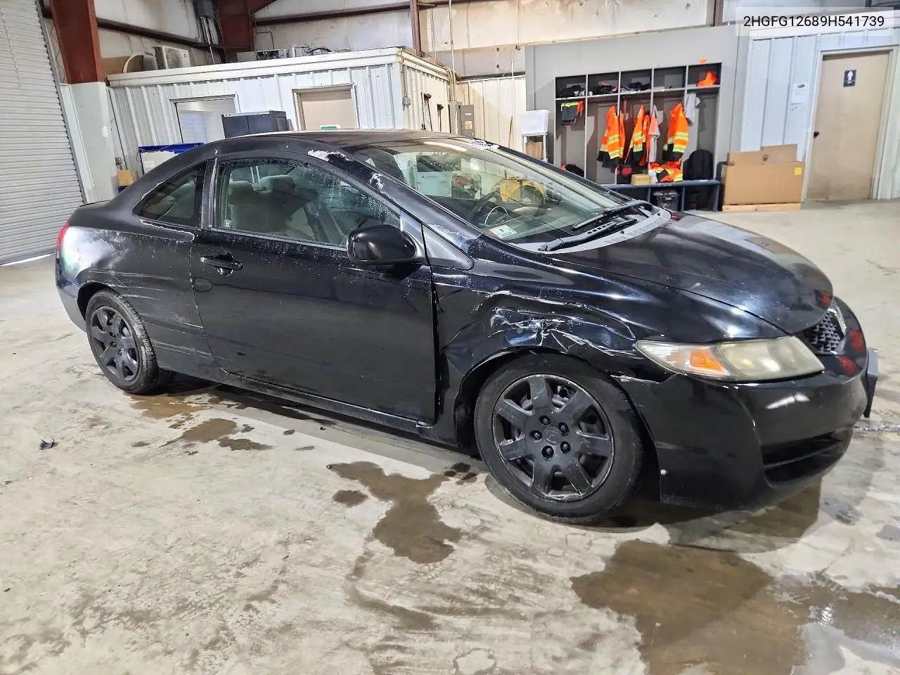 2009 HONDA CIVIC VIN 2HGFG12689H541739 — фото 4