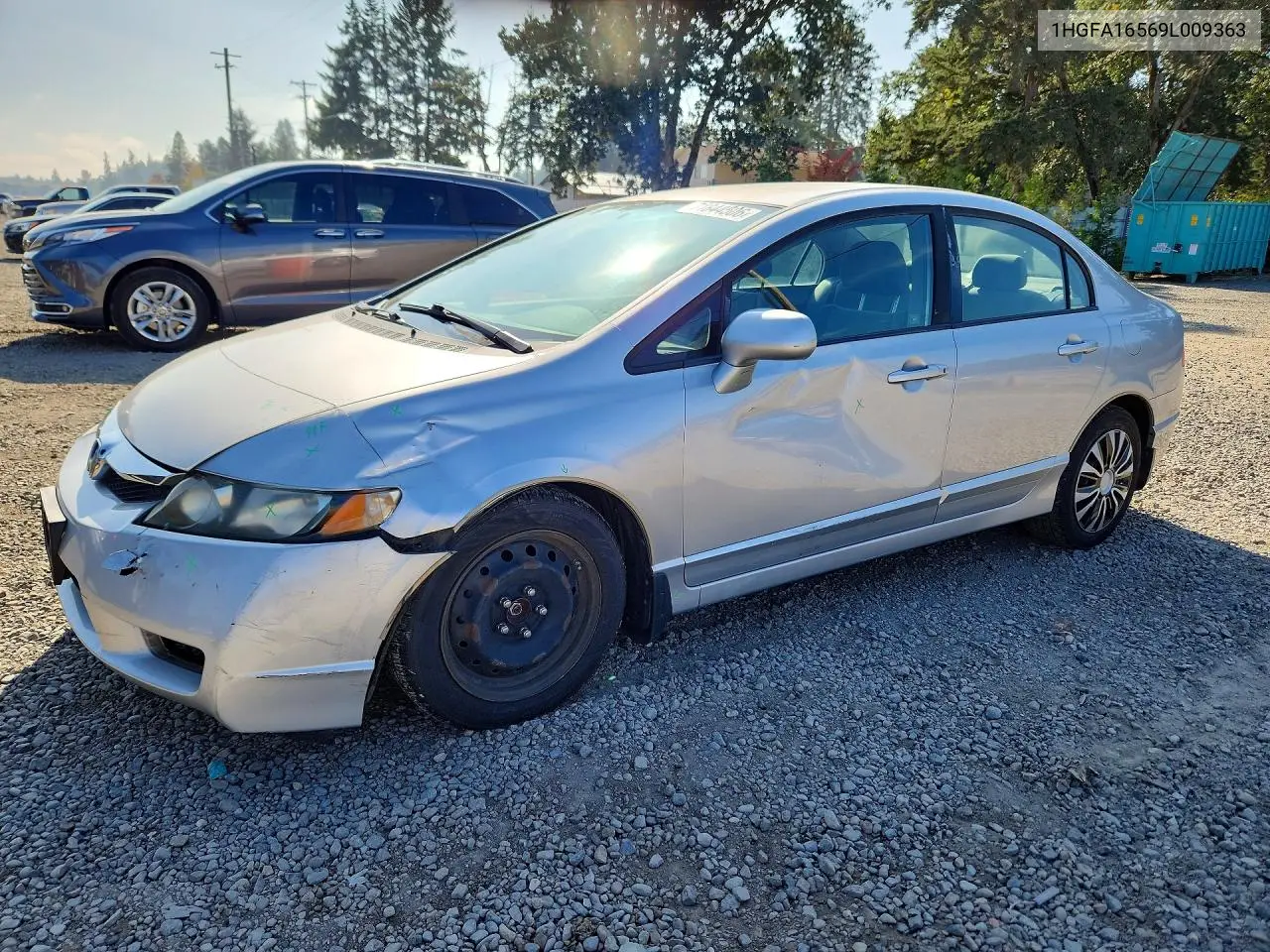 HONDA CIVIC 2009, VIN 1HGFA16569L009363