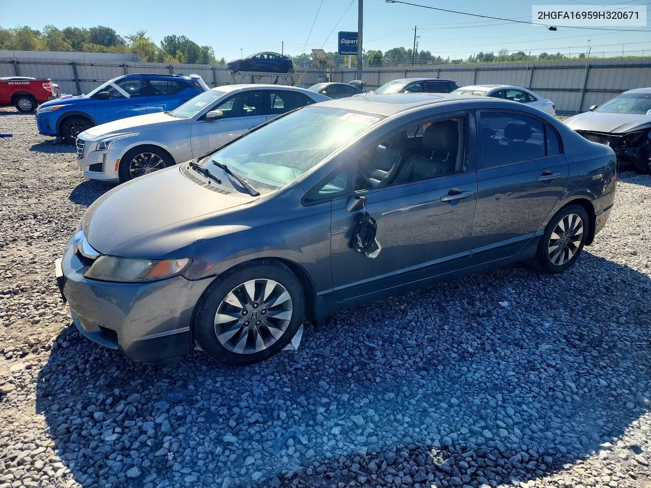 HONDA CIVIC 2009, VIN 2HGFA16959H320671