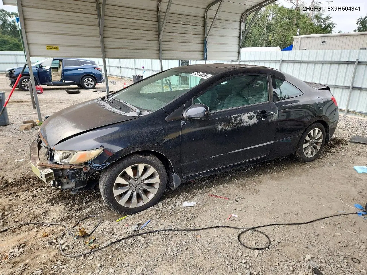 HONDA CIVIC 2009, VIN 2HGFG118X9H504341