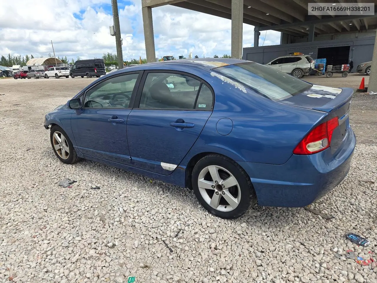 HONDA CIVIC 2009, VIN 2HGFA16669H338201