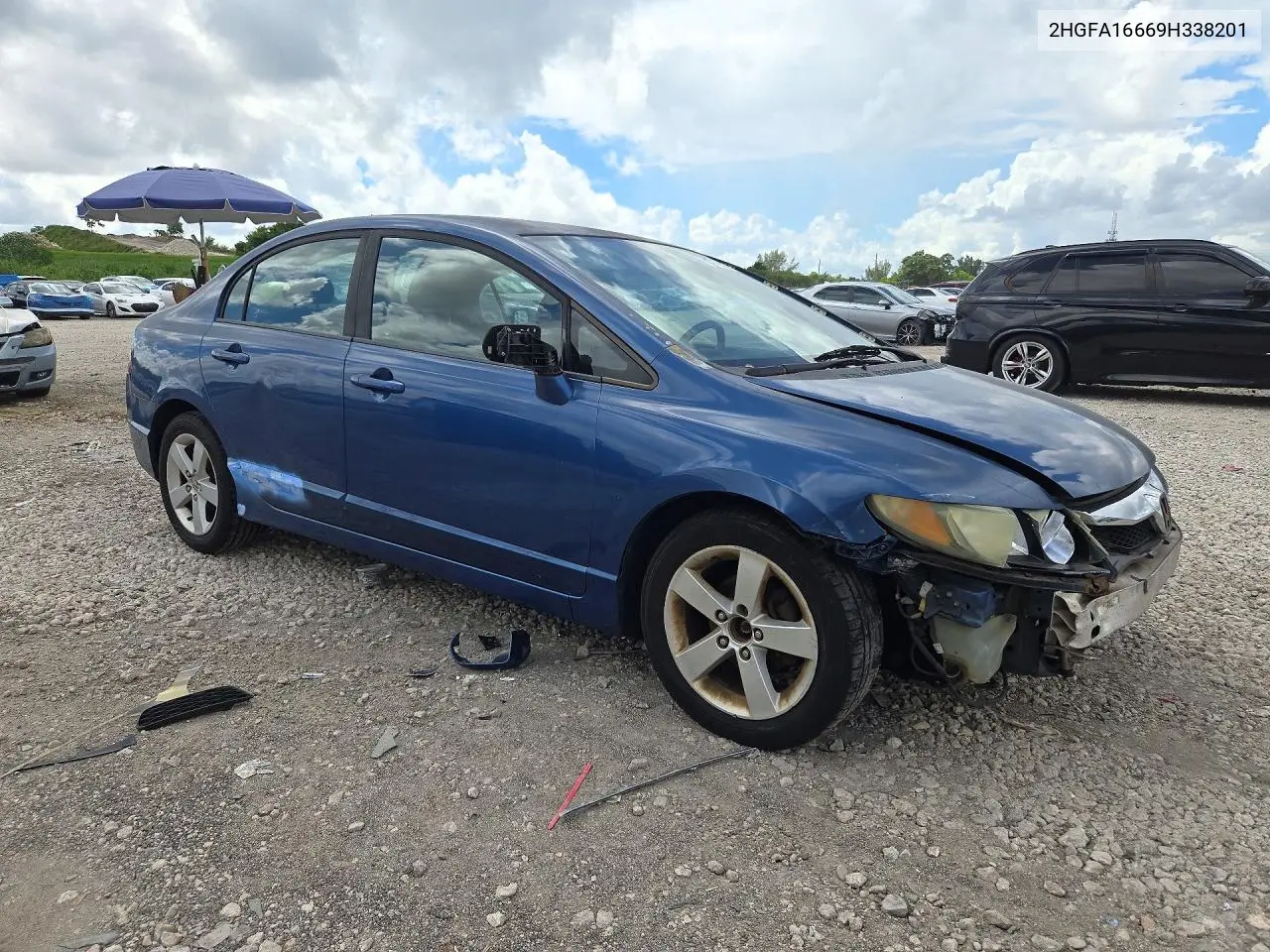 2009 HONDA CIVIC VIN 2HGFA16669H338201 — фото 4