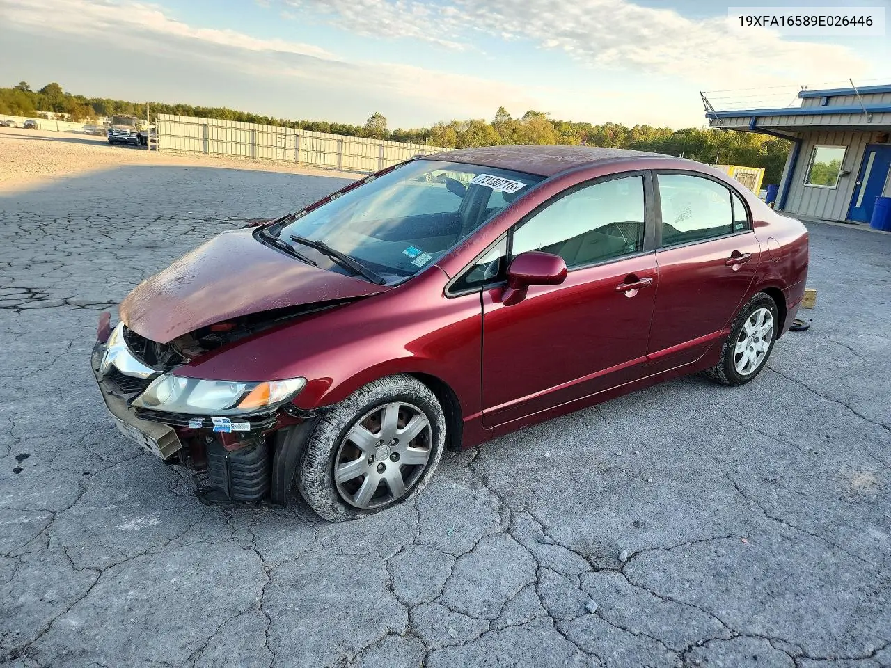 HONDA CIVIC 2009, VIN 19XFA16589E026446