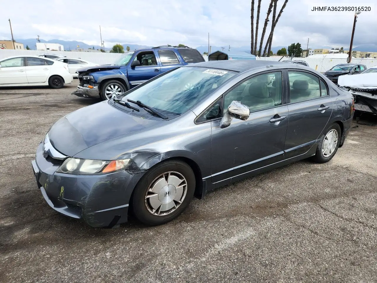 HONDA CIVIC 2009, VIN JHMFA36239S016520