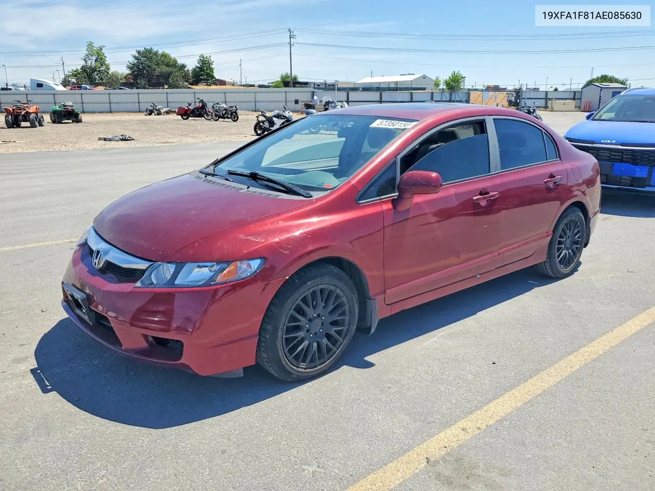 HONDA CIVIC 2010, VIN 19XFA1F81AE085630