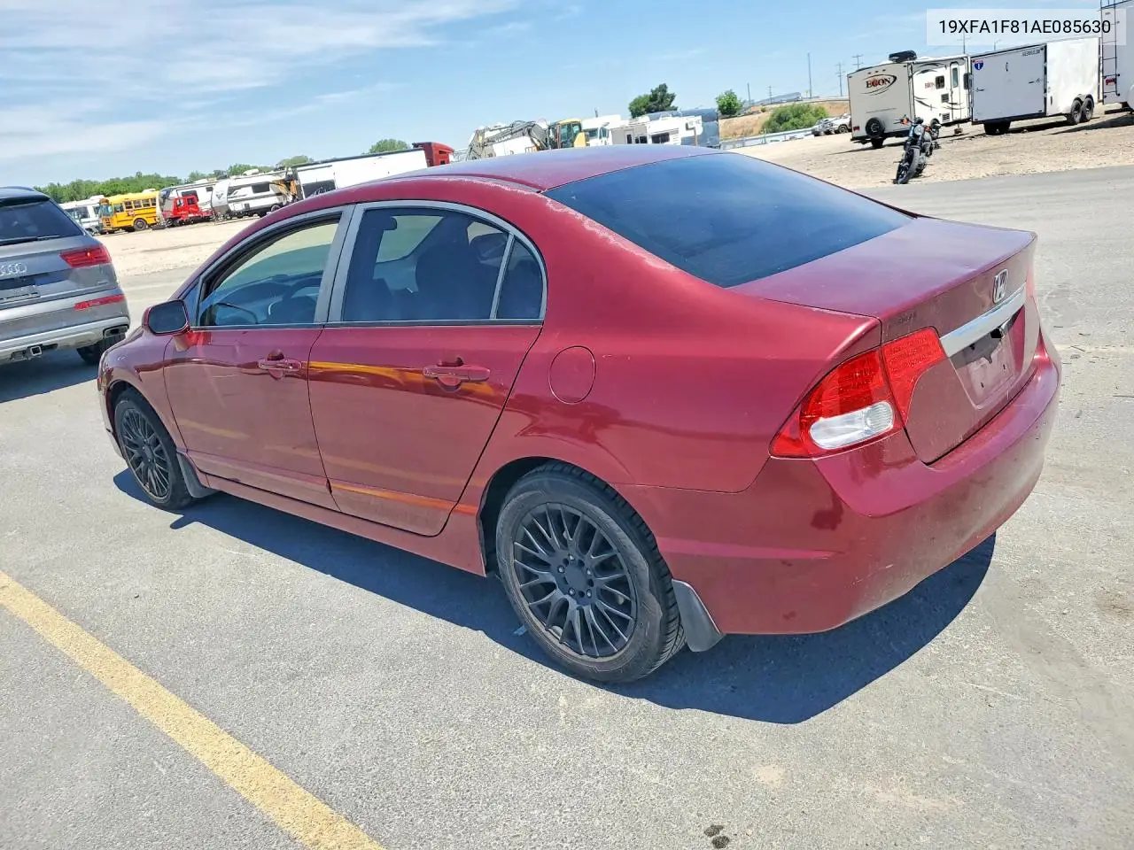 2010 HONDA CIVIC VIN 19XFA1F81AE085630 — фото 2