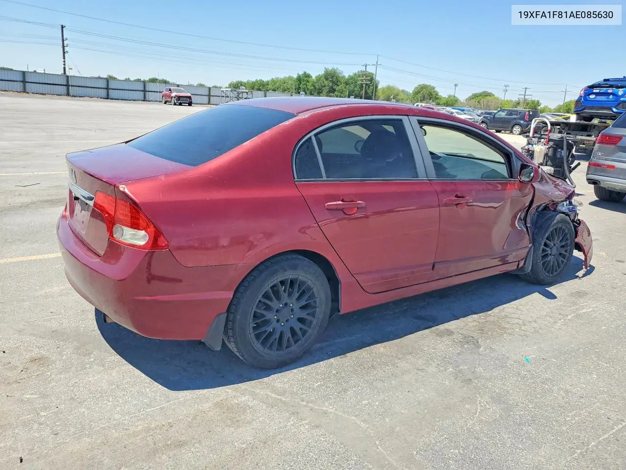 2010 HONDA CIVIC VIN 19XFA1F81AE085630 — фото 3