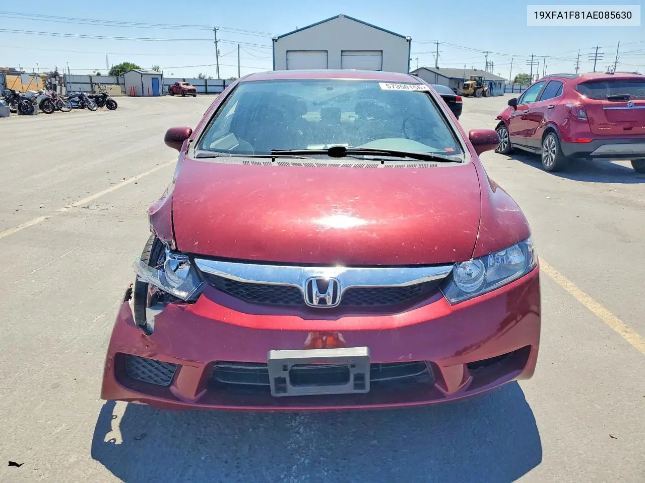 2010 HONDA CIVIC VIN 19XFA1F81AE085630 — фото 5