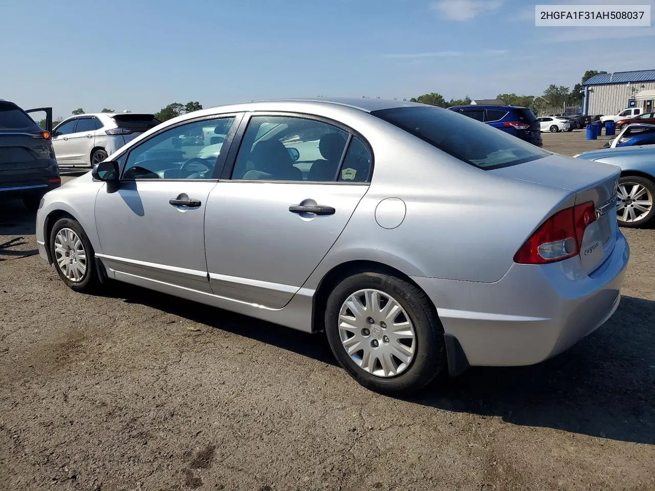 2010 HONDA CIVIC VIN 2HGFA1F31AH508037 — фото 2