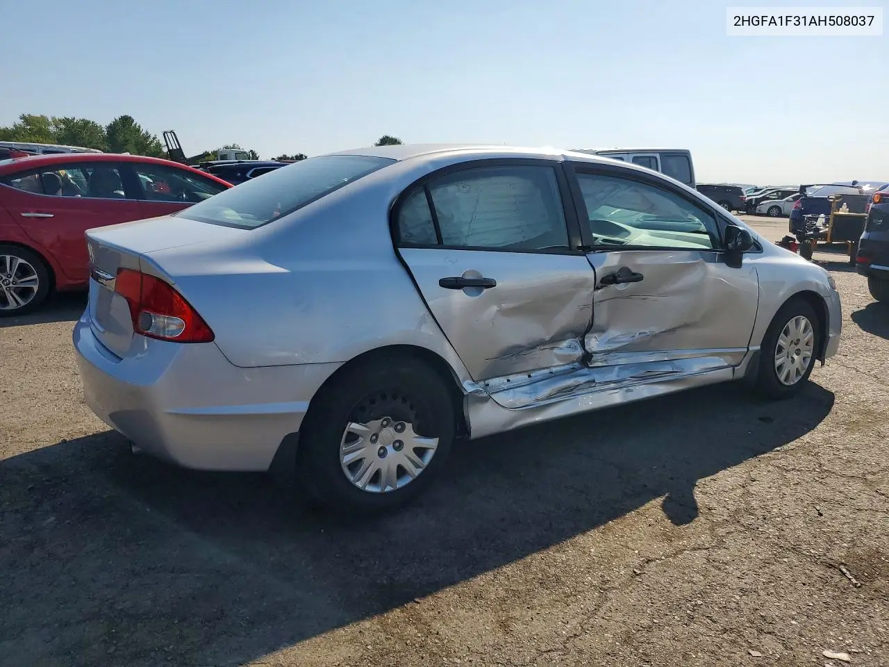2010 HONDA CIVIC VIN 2HGFA1F31AH508037 — фото 3