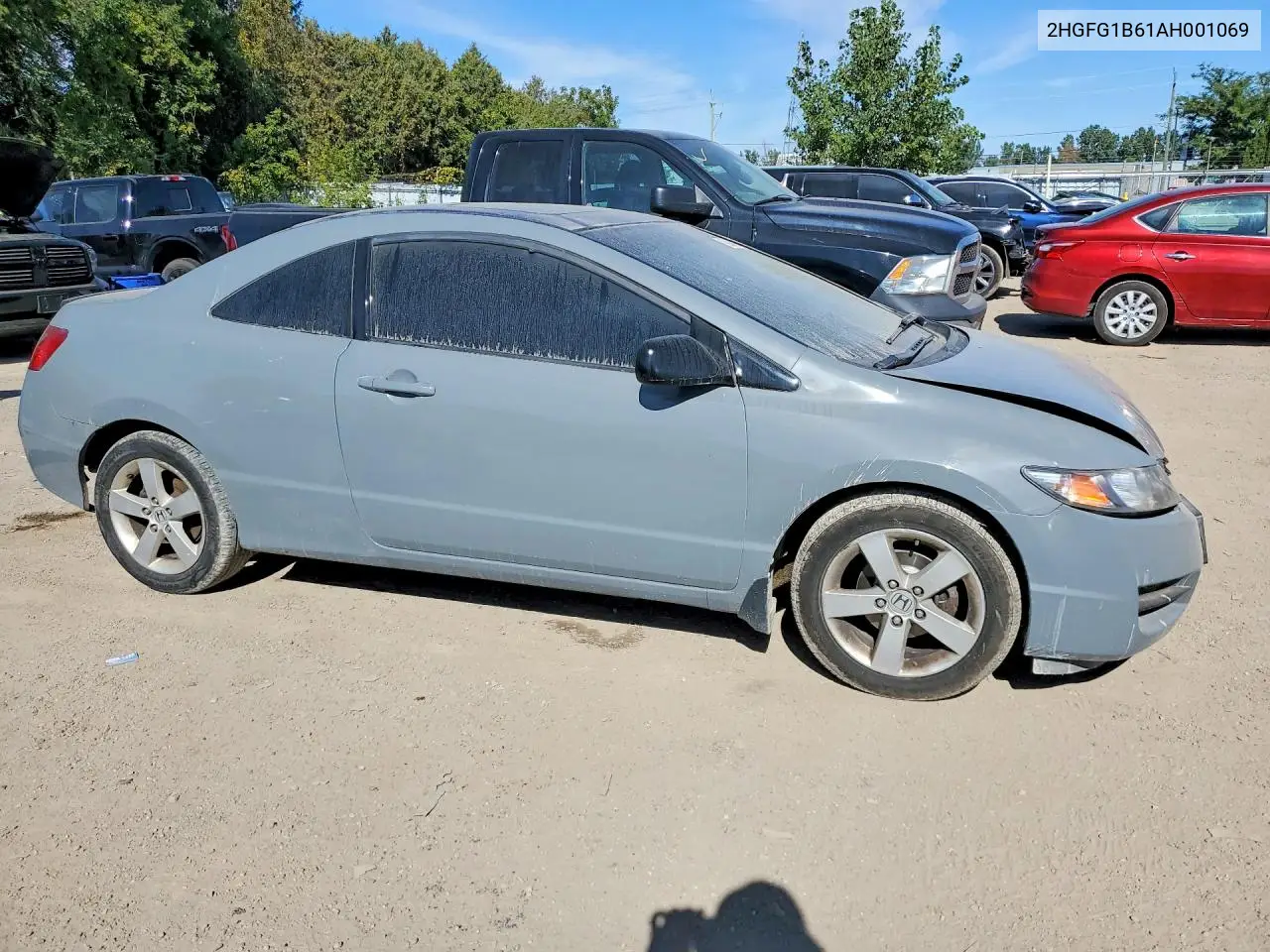 2010 HONDA CIVIC VIN 2HGFG1B61AH001069 — фото 4