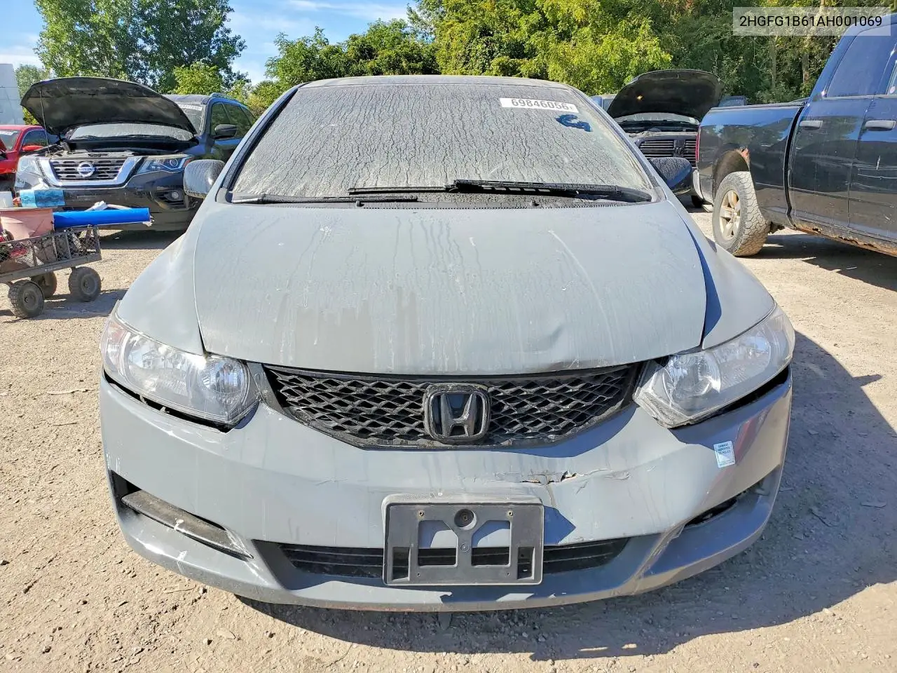 2010 HONDA CIVIC VIN 2HGFG1B61AH001069 — фото 5