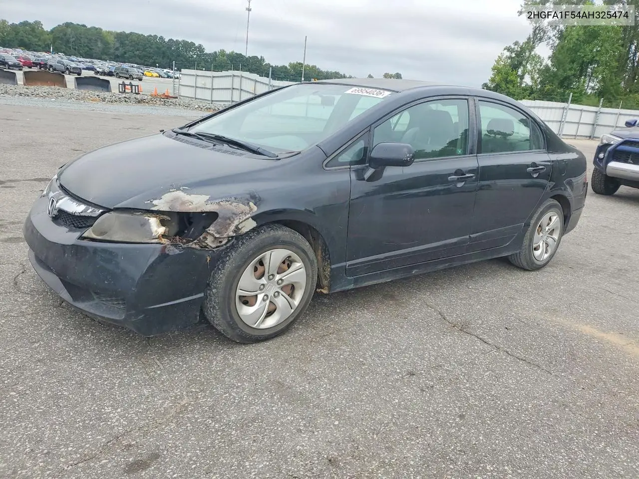 HONDA CIVIC 2010, VIN 2HGFA1F54AH325474