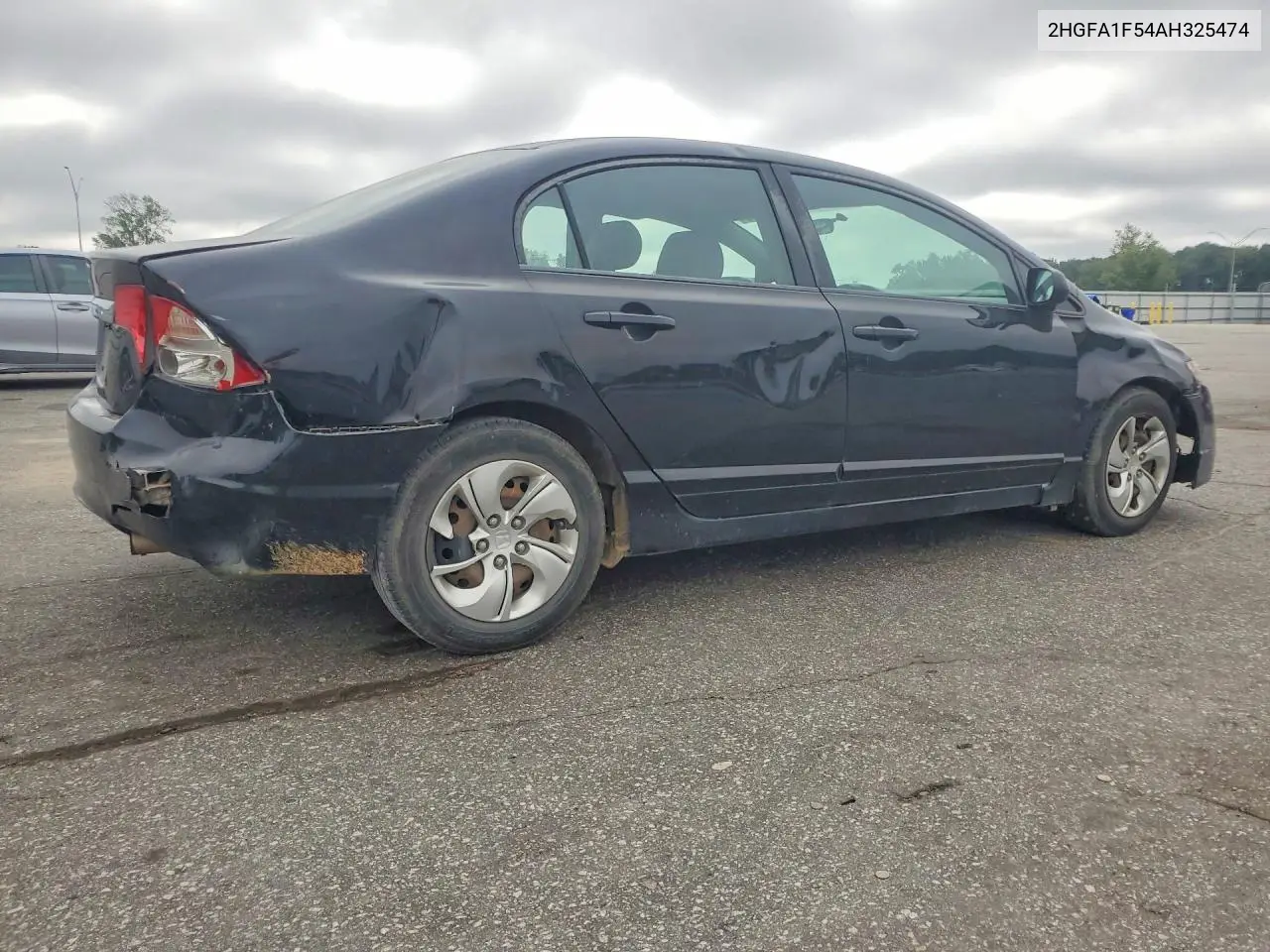 2010 HONDA CIVIC VIN 2HGFA1F54AH325474 — фото 3