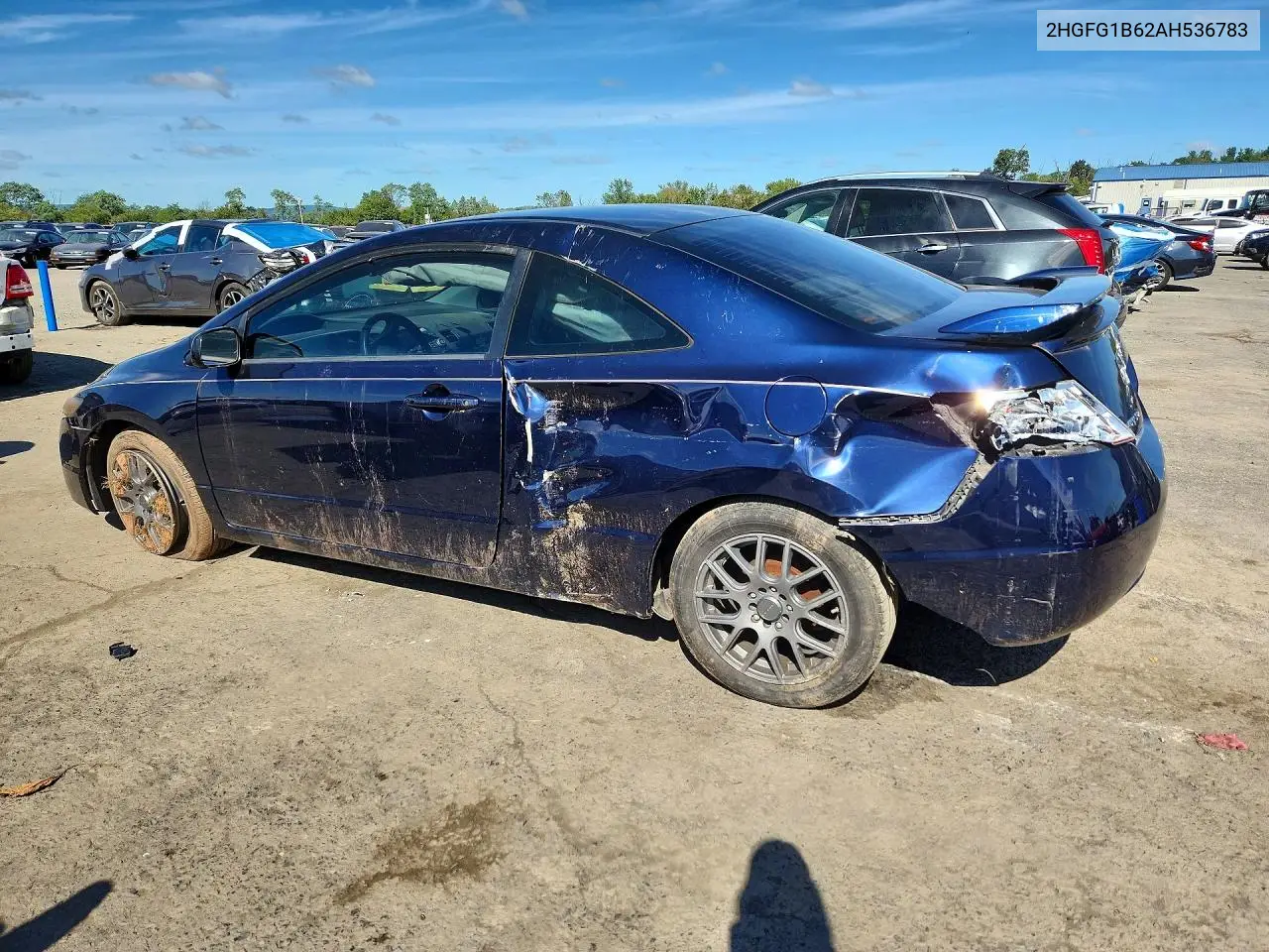 2010 HONDA CIVIC VIN 2HGFG1B62AH536783 — фото 2